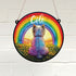 West Highland Terrier Rainbow Bridge Personalised Stained Glass Effect Suncatcher
